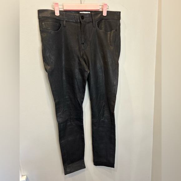 Frame Le Skinny de Jeanne Mid-Rise Leather Pants - Picture 7 of 9